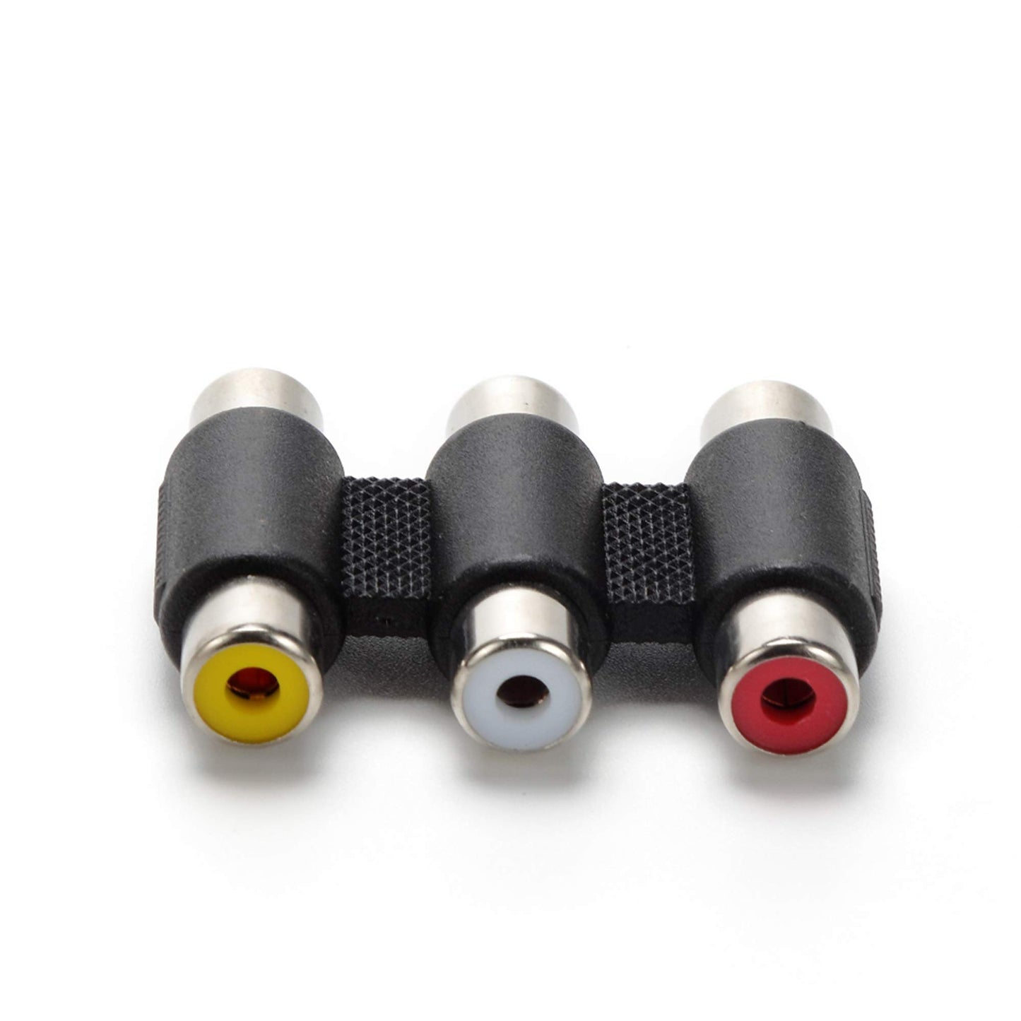 TLS.eagle RCA Connector Audio Video 3-RCA Female to Female Coupler Adapter Pack of 2