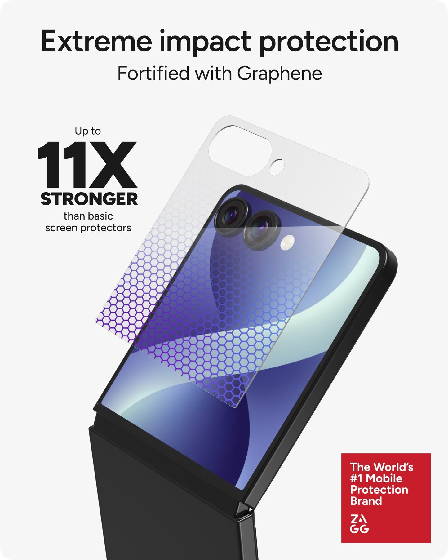 ZAGG Glass XTR5 Samsung Galaxy Z Flip8 Screen Protector