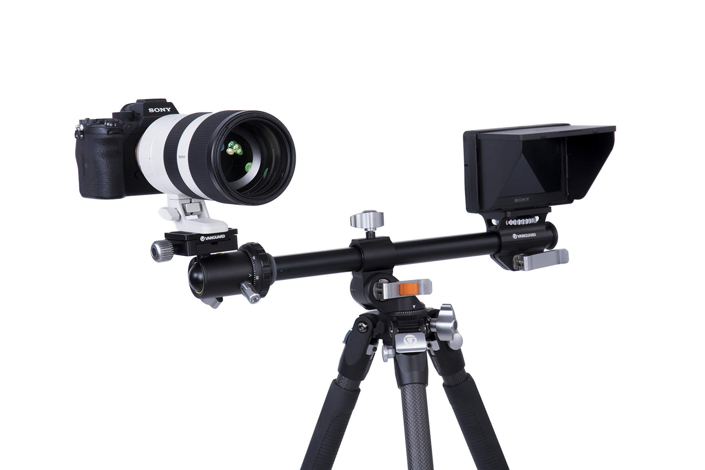 Vanguard VEO3+263CB Carbon Fiber Tripod with Ball Head and Multi-Angle Center Column for Overhead Shots