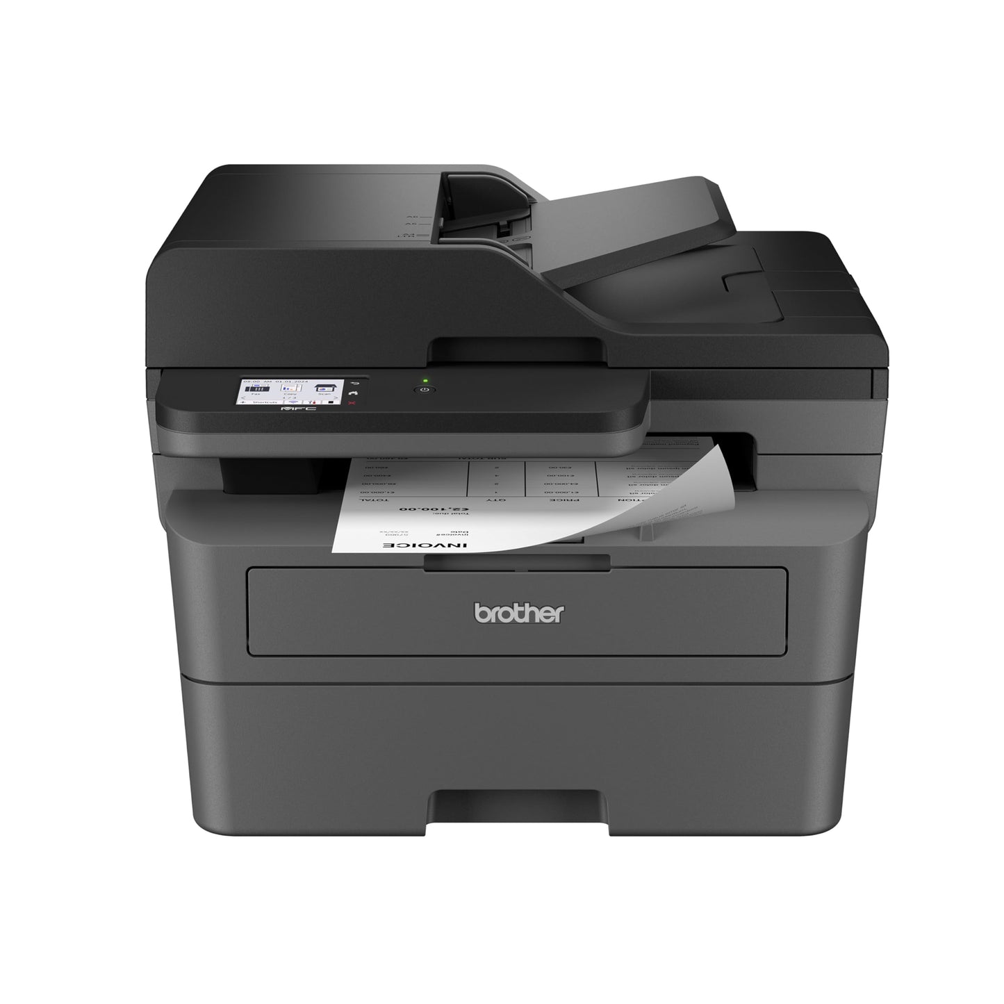 Brother MFC-L2820DW Wireless Compact Monochrome All-in-One Laser Printer with Copy, Scan and Fax, Duplex, Black & White | Includes Refresh