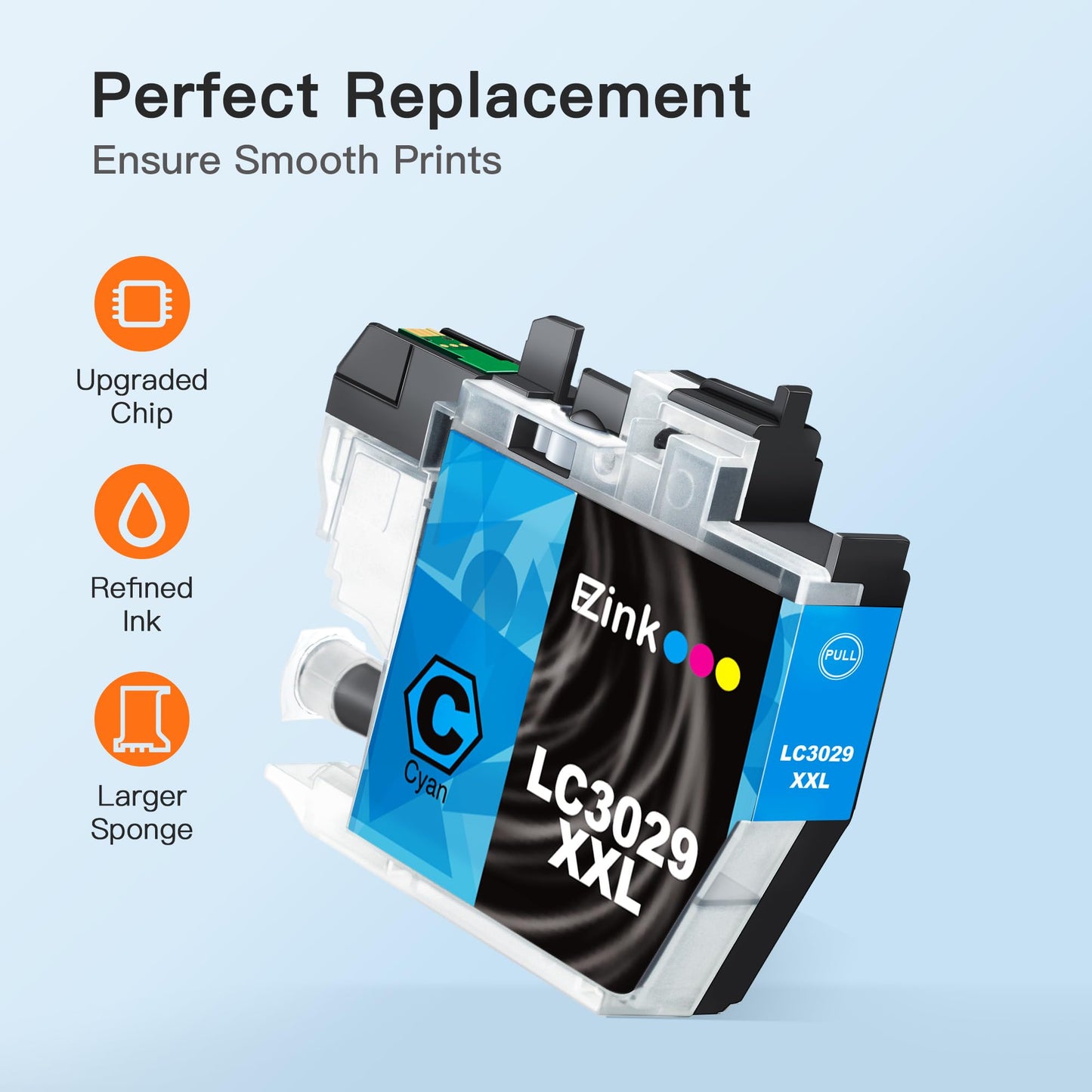 E-Z Ink LC3029 XXL Compatible Ink Cartridge Replacement for Brother LC3029 LC3029BK LC 3029 to use with MFC-J5830DW MFC-J5830DWXL MFC-J5930DW