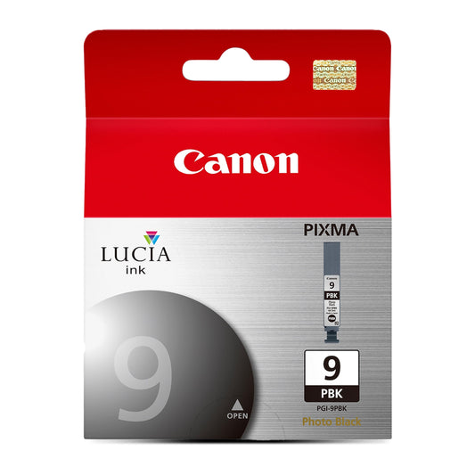 Canon PGI-9 Genuine Photo Black Ink Tank, Compatible with Pro9500, Pro9500 Mark II, MX7600, and IX7000 Printers