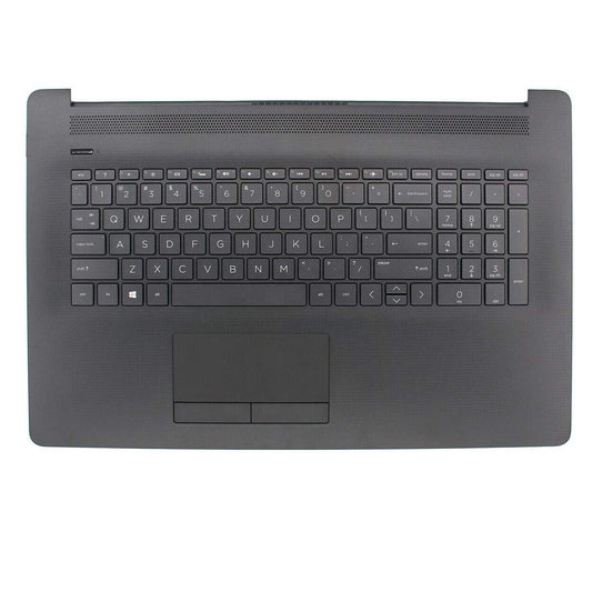 Laptop Palmrest Upper Case Touchpad with Keyboard Touchpad for HP 17BY 17-by 17-CA Compatible with Part Number 6070B1308103 L22750-001 Grey