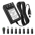 19V 2.1A 2A 40W AC Adapter Wall Charger Universal DC in 19V Power Supply Cord with 8 Tips Barrel 19 Volts 2 Amps 2000mA Compatible HP,Harman Kardon…