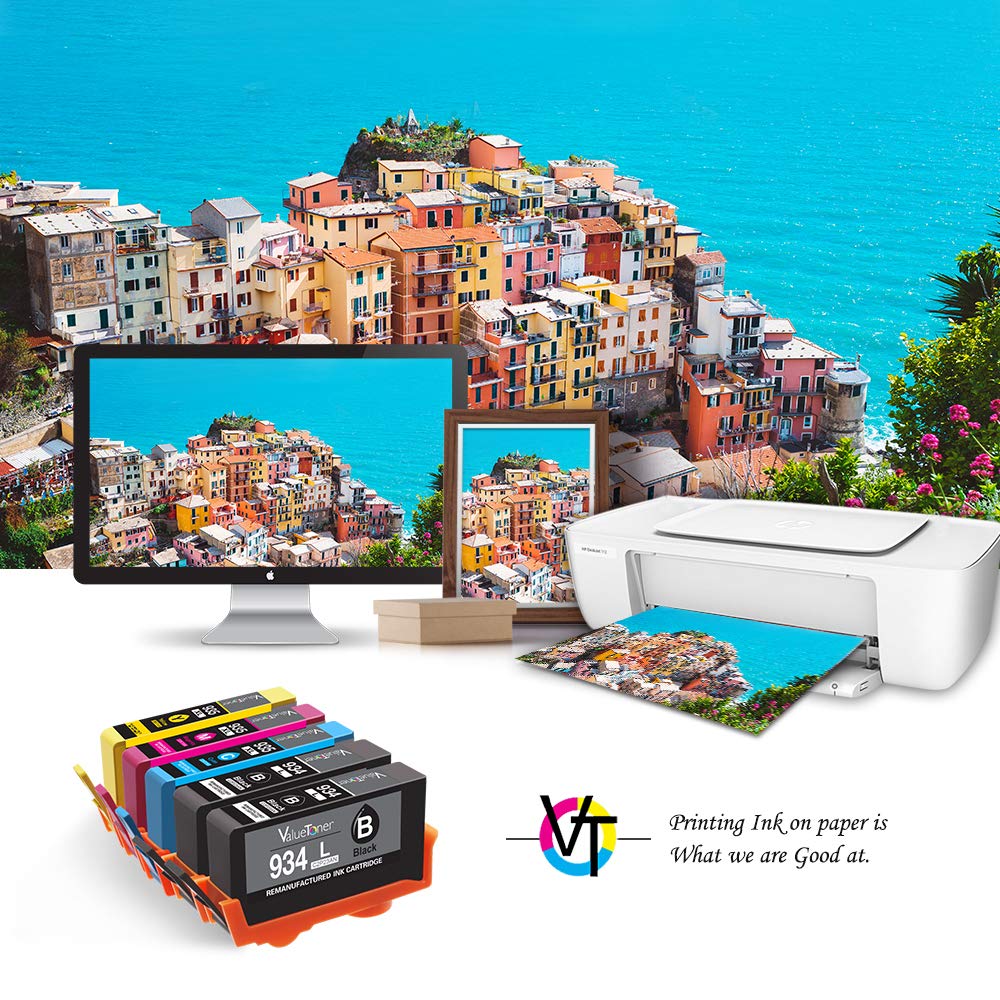 Valuetoner Remanufactured Ink Cartridge Replacement for HP 934XL 935XL 934 XL 935 XL for Officejet Pro 6812 6815 6220 6230 6830 6835 6820 Inkjet