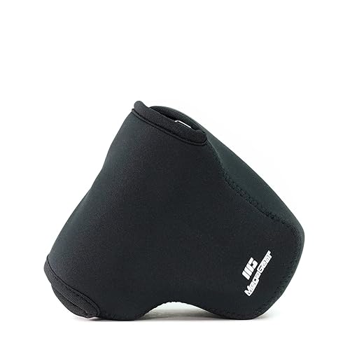 MegaGear ''Ultra Light'' Neoprene Camera Case Bag with Carabiner for Sony Cyber-shot DSC-RX10, Sony Cyber-shot DSC-RX10 II (Black)