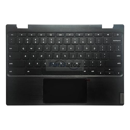 Rinbers Laptop Palmrest Upper Case with US Keyboard and Touchpad Assembly Replacement for Lenovo Chromebook 11 100e 2nd Gen MTK 81QB 5CB0X55485