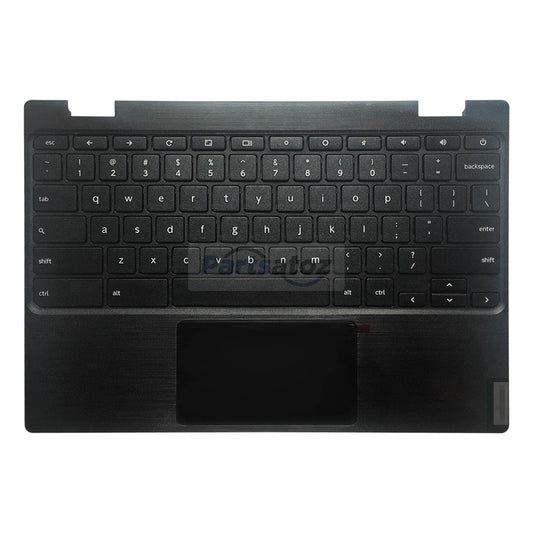Rinbers Laptop Palmrest Upper Case with US Keyboard and Touchpad Assembly Replacement for Lenovo Chromebook 11 100e 2nd Gen MTK 81QB 5CB0X55485