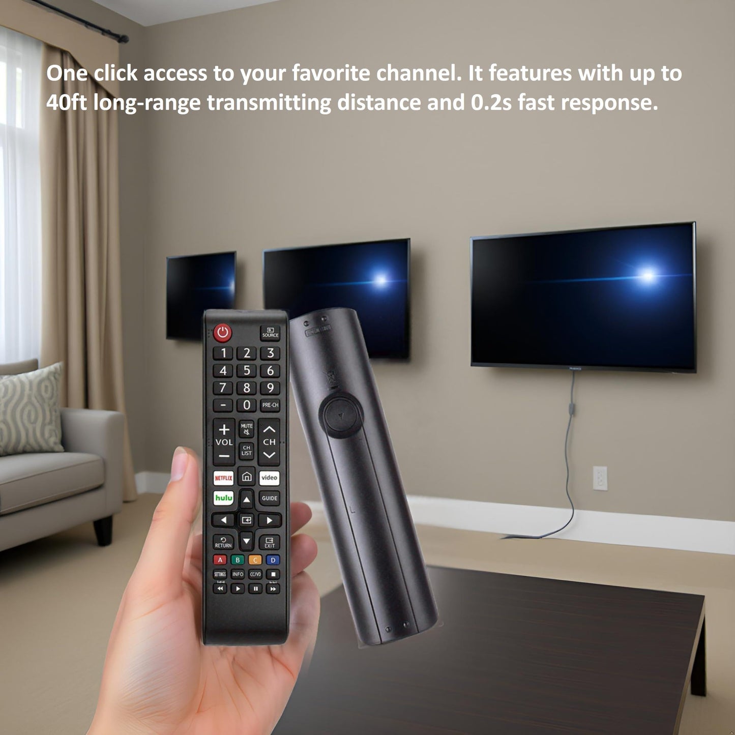 Universal Remote Control for All Samsung-TV-Remote, Compatible with All Samsung LCD LED HDTV 3D Smart TVs