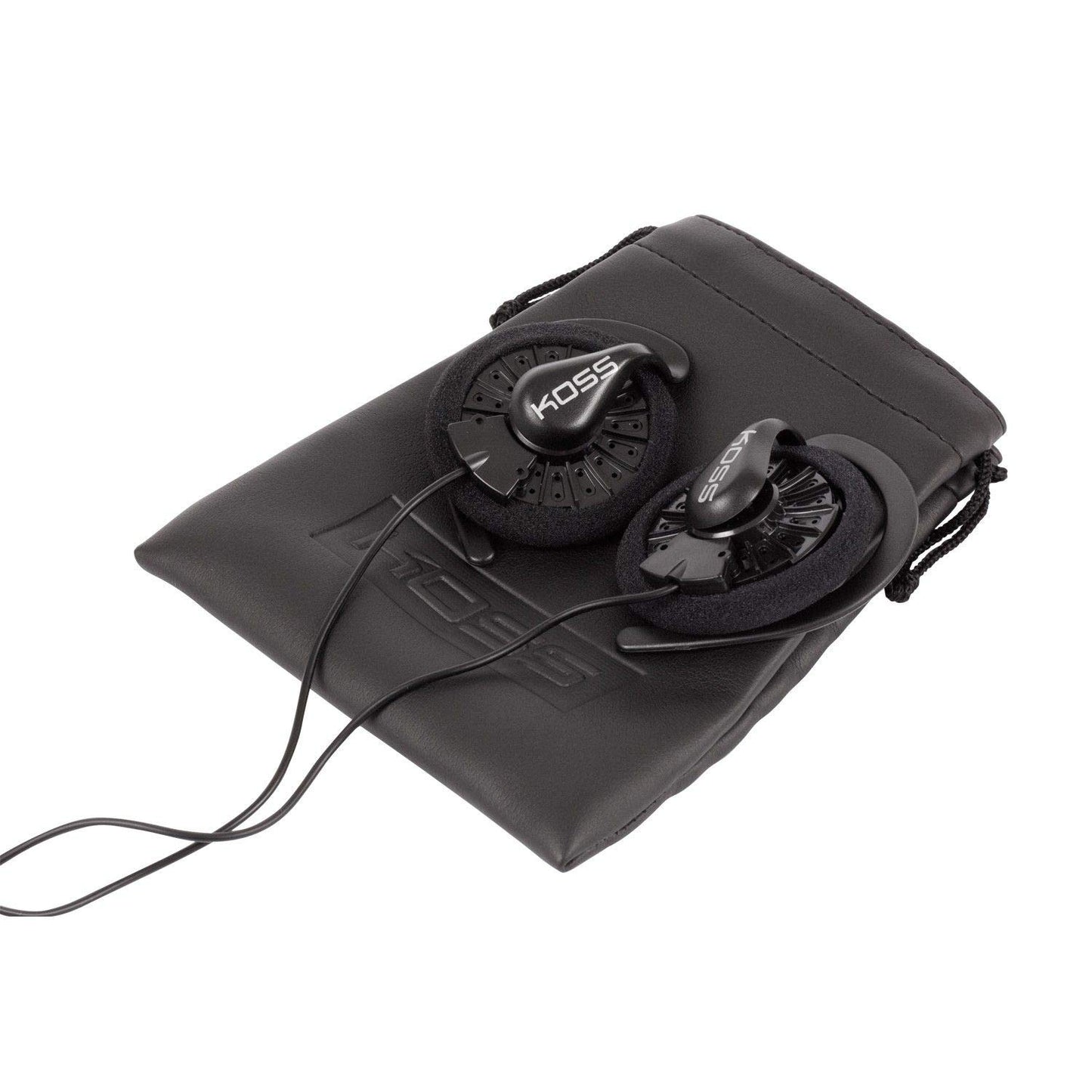 Koss KSC35 Ear Clip Headphones, Pivoting Ear Clip Design, Lightweight, Wired 3.5mm Plug, Black