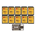 Kodak 32GB Class 10 UHS-I U1 SDHC Memory Card (10-Pack) Bundle with All-in-One High-Speed USB 2.0 Card Reader (11 Items)