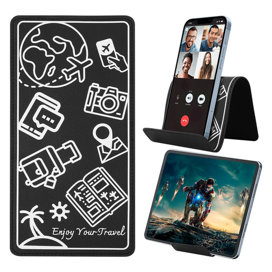 FEFUE Airplane Travel Essentials for Flying Flex Flap Cell Phone Holder &Flexible Stand for Flying, Traveling, in-Flight, Zoom Video Calls, Books