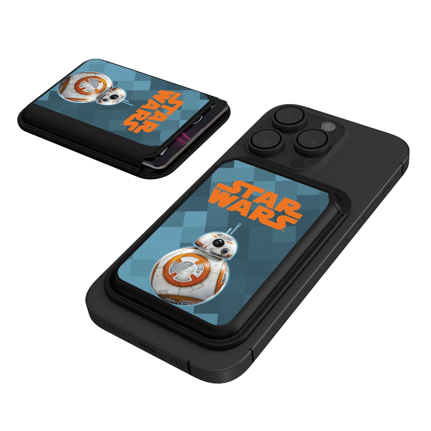 Keyscaper Star Wars BB-8 Color Block Black Magnetic Credit Card Wallet
