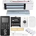 Biometric Access Control System with Fingerprint, Keypad, RFID, Infrared Exit Button, 1200lb Magnetic Lock, LCD Display, USB Download, Attendance