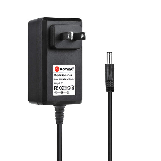 PKPOWER 12V 2A AC DC Adapter Power Supply for G-Boom Series (I, II, III, IV, V, VI, 7, 8, 9) G-650 G650 2M Cable, Compact & Reliable