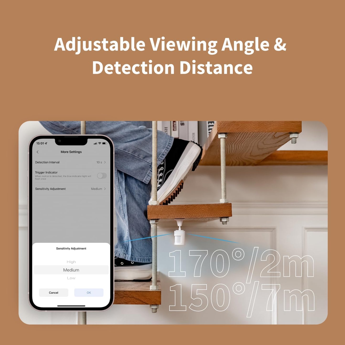 Aqara Zigbee Motion Sensor P1 3 Pack, Smart Motion Detector for Alarm System and Home Automations, 5-Year Battery Life, Pet Friendly, Compatible