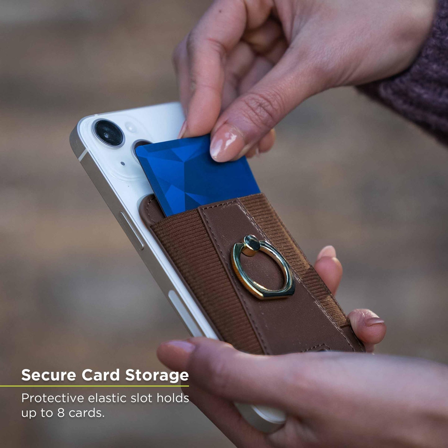 PureGear Mag Wallet Grip Kickstand, Magnetic Card Wallet Holder with Ring Holder for MagSafe iPhone 17,16,15,14,13,12 Series, MagSafe Compatible