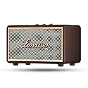 Lonzuer Retro Wooden Portable Wireless 10000mAh Battery Loud Bass Subwoofer TWS Bluetooth Speaker with AUX Input, SD Card Slot, USB Port for Outdoor