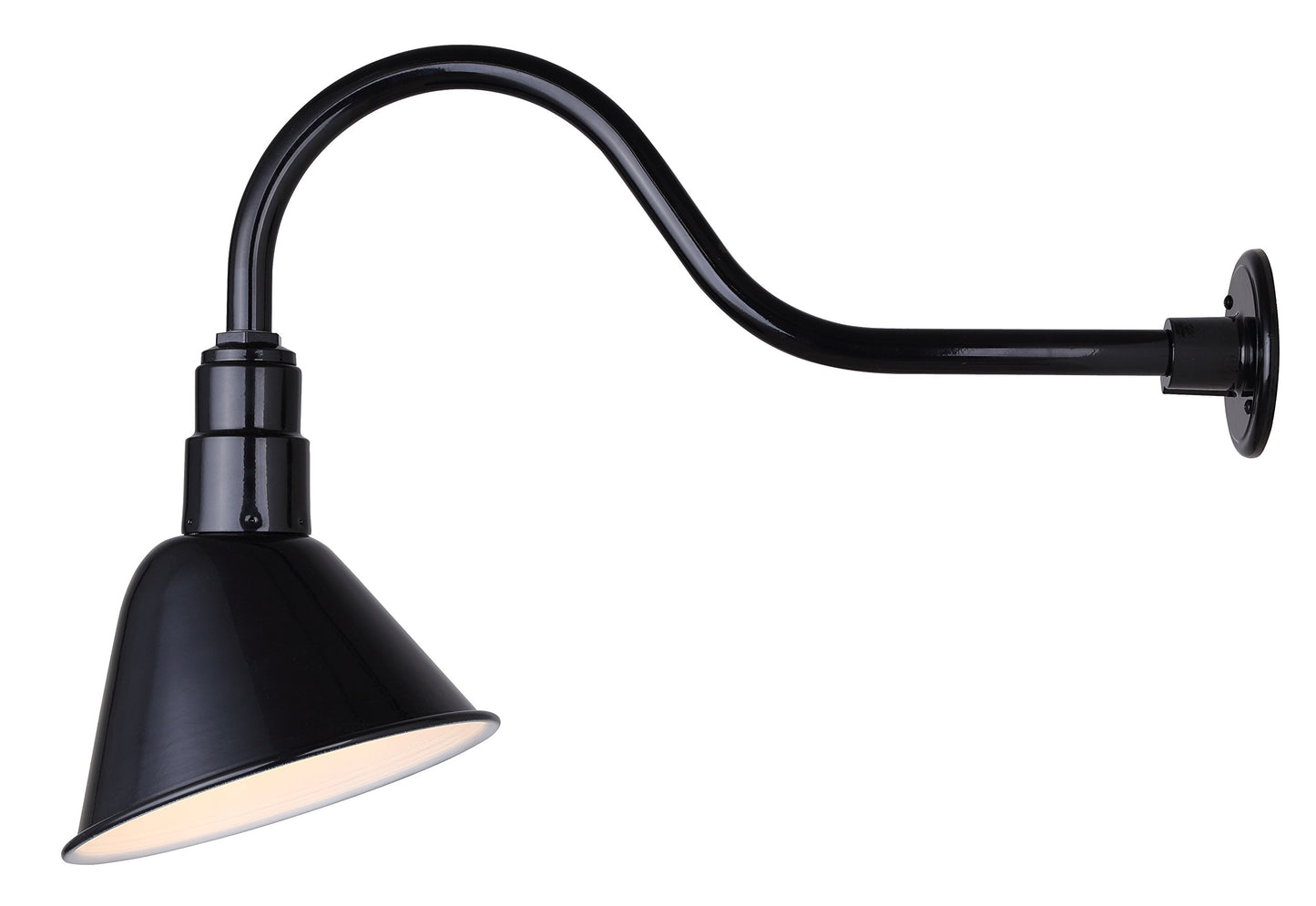CANARM BL10WACBK Outdoor Aluminum Barn Light , Black , 10 Inch