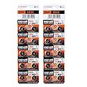 2 X 10 pack MAXELL AG13 LR44 357 button cell battery Hologram (20 Batteries Total)