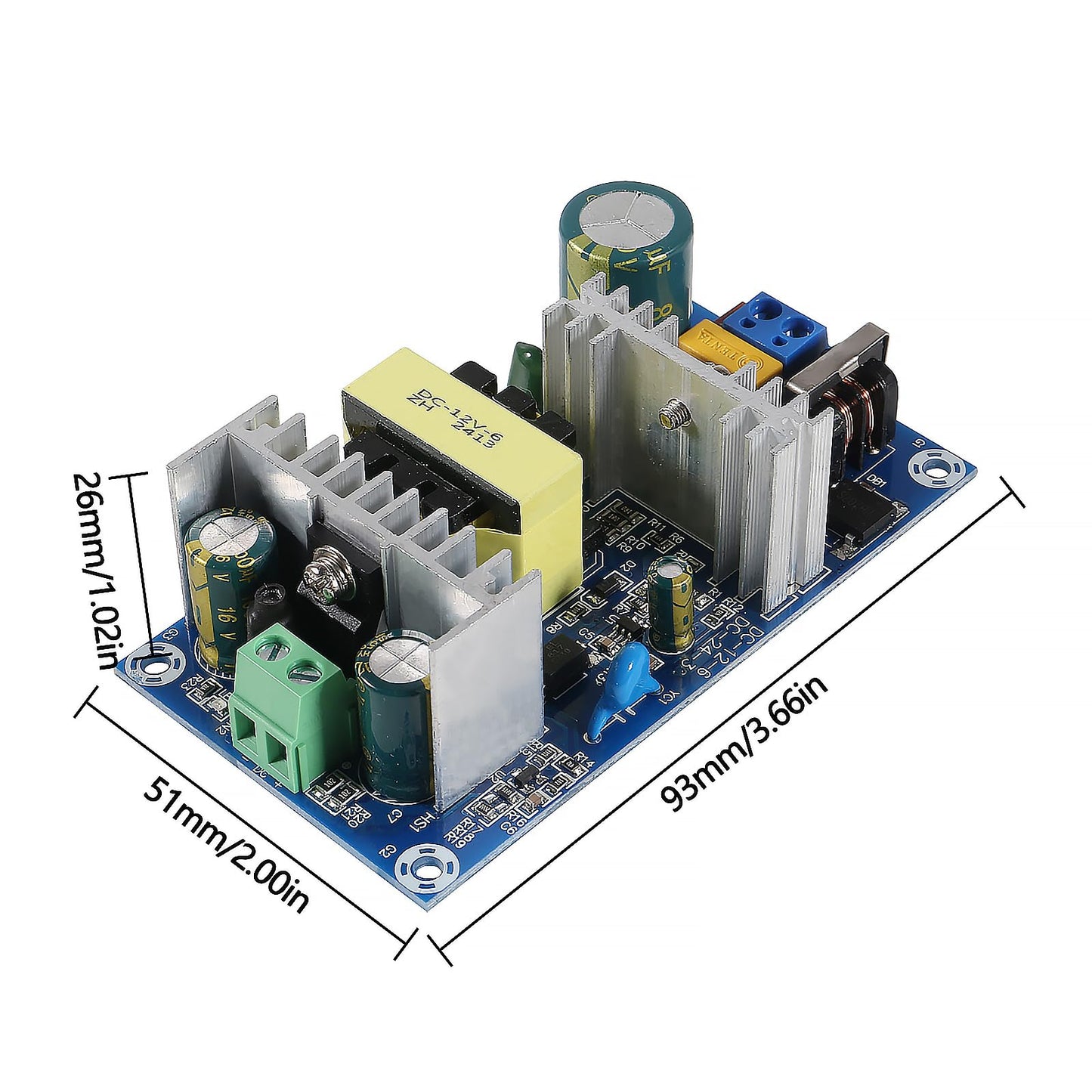 AEDIKO AC to DC Isolated Power Supply Module 110-245V to 12V Power Supply Module 12V 6A 70W Isolation Power Module with Overvoltage Overload…