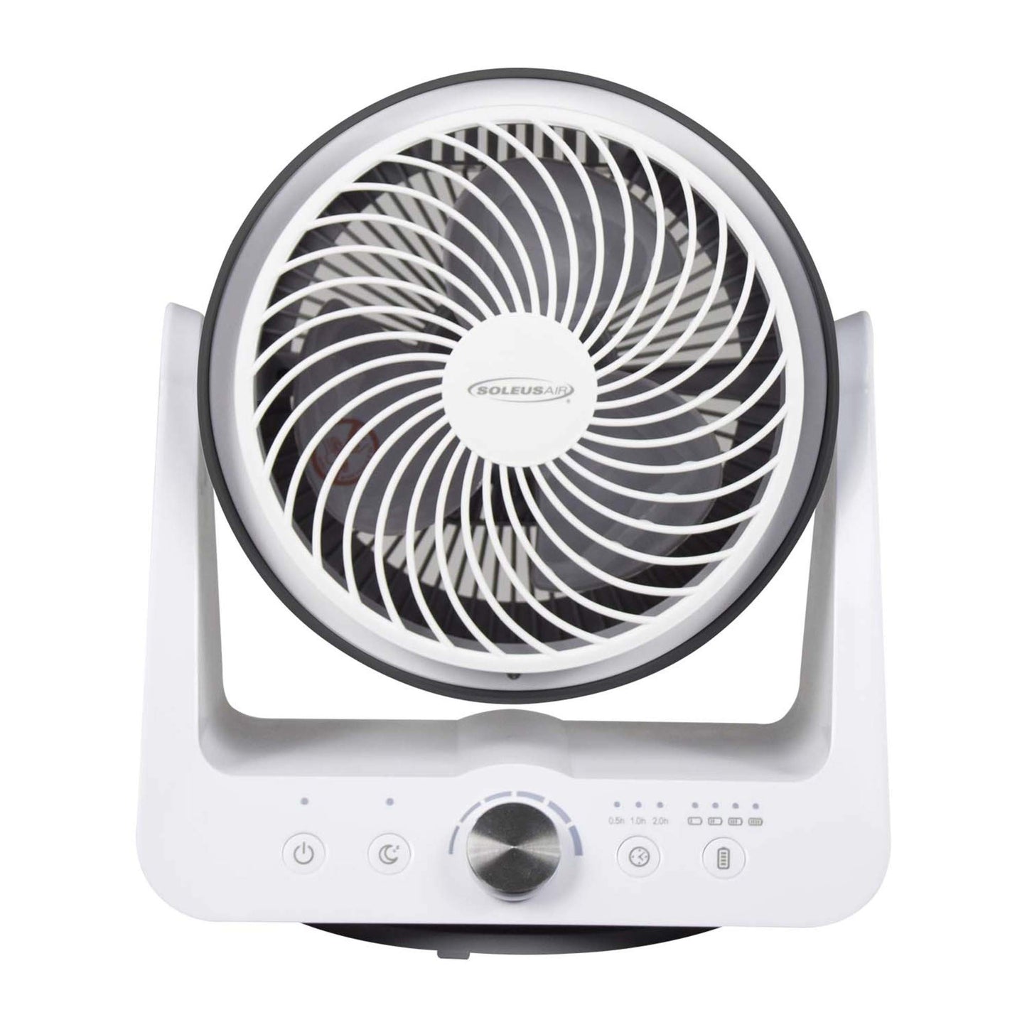 Soleus Air Circulator, 6 Fan Speeds, Auto Timer, 90 Degree Pivot, Extremely Quiet, Lightweight, for Easy Use In the Home or Office. Rechargeable