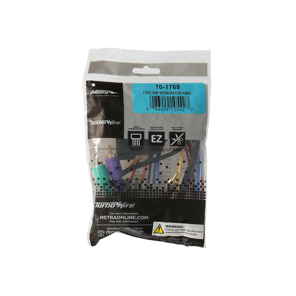 Metra 70-1768 Common Ground 5 Wire Amplifier Integration Harness for Ford Vehicles