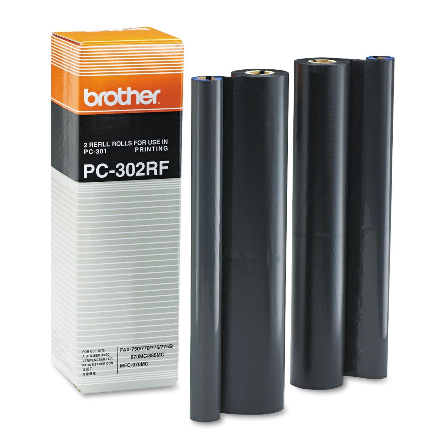 Brother PC302RF PC302RF Thermal Transfer Refill Rolls, 2/BX
