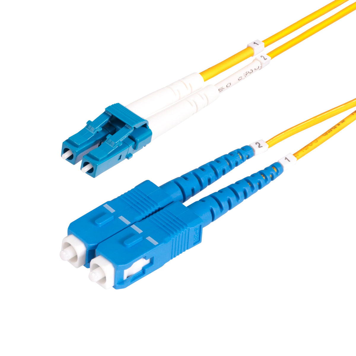 StarTech 98.4ft/30m OS2 Fiber Cable, LC to SC, 9/125 Duplex, LSZH