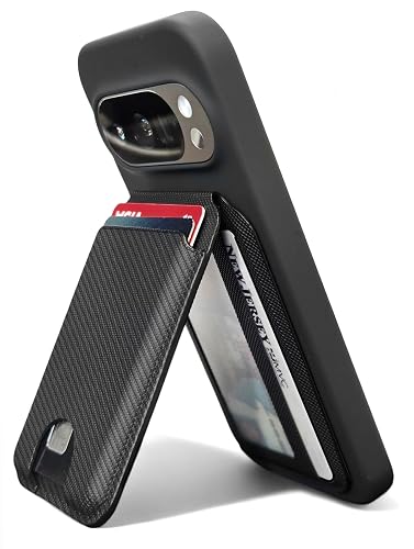 ENCASED Magnetic Wallet for Google Pixel 10, 10 Pro XL, Compatible with PixelSnap Magnet Cases - Bifold Nugan Leather Card Holder with ID Display