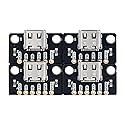 Treedix 4pcs USB Type-C Breakout Board Serial Basic Breakout Female Connector Immersion Gold PCB Converter Board