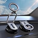 Coverado Magnetic Car Phone Holder, Vacuum Magnetic Phone Holder for Car, 360° Rotation Strong Magnet Car Phone Mount Dash Cell Phone Mount for iPhone