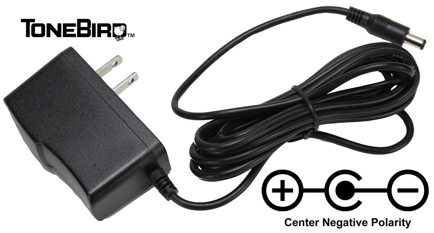 Tonebird TB9V 9 Volt AC/DC 1500 mA Effects Pedal Power Adapter 9V Noiseless Power Supply 1.5 Amp for Dunlop, MXR, Boss, Joyo, Donner, Hotone…