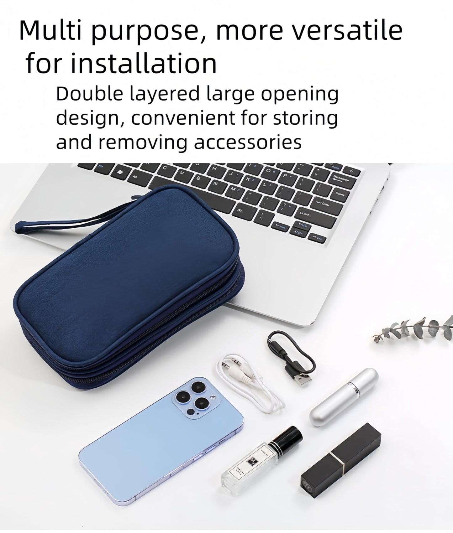 Electronic Organizer Travel Cable Accessories BagPouch Portable Waterproof Storage Bag Electronic Organizer Case for Cable, Mouse,USB Cable,Power