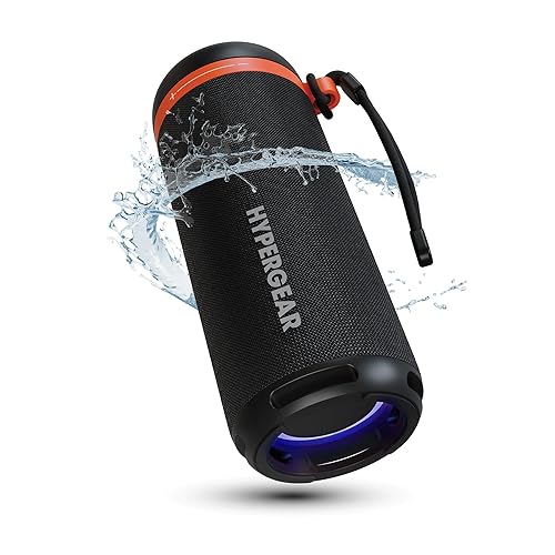 HyperGear SoundTower Bluetooth Portable Speakers, Bluetooth Wireless Pairing for Shower Speaker, Beach Audio Blue Tooth Speakers Outdoor, Loud Boosted