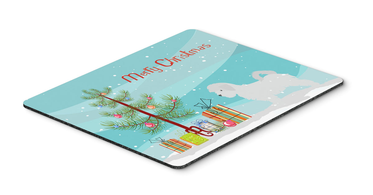 Caroline's Treasures BB2954MP Maltese Merry Christmas Tree Mouse Pad, Hot Pad or Trivet for Home Office Gaming Working Computers Laptop Mouse