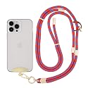 Yuxitonda Cell Phone Lanyard,Adjustable Shoulder Crossbody Lanyard,Detachable Length Wrist Lanyard (Reddish blue)