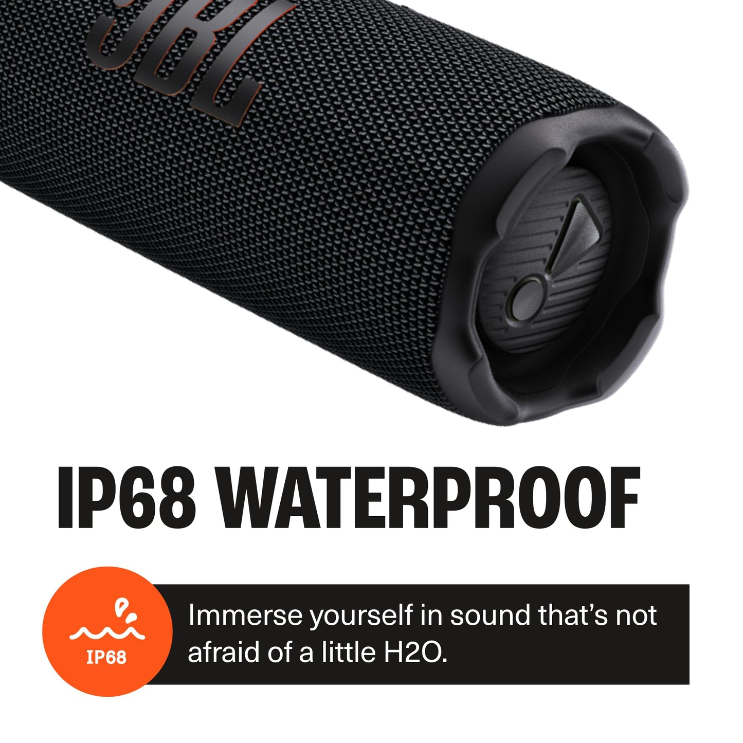 JBL Flip 7 (Black) + Bundle with divvi! Protective Hardshell Case (Black)