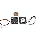 FYSSHUO 2 Pieces 5v Fan Mini 25mm x 7mm 2pin 2507 dc Mini Micro brushless Cooling A30