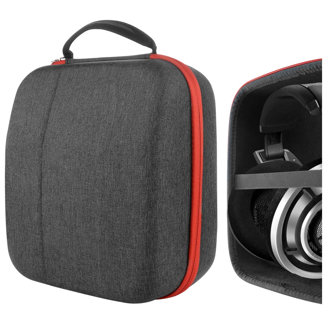 Geekria Shield Headphones Case Compatible with Sennheiser HD820, HD800S, HD800, HD700, HD660S2, HD660S, HD650 Case, Replacement Hard Shell Travel