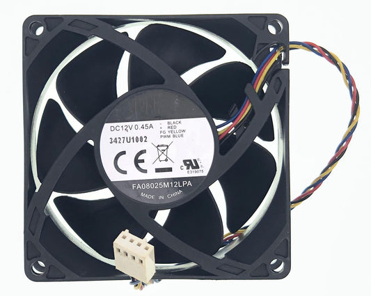FA08025M12LPA Case Cooling fan For HP Envy 700-410 A6000 P7 H8 644724-001 DC 12V 0.45A 8CM 8025 4-Wire 4-Pin 80*80*25mm CPU Cooling Fan PWM Silent