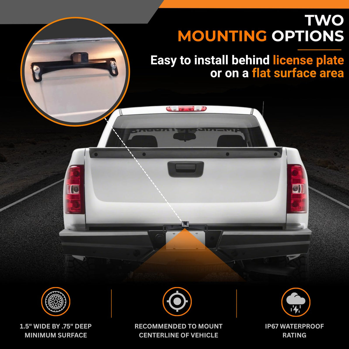 Brandmotion 9002-7611 Universal Dual Mount Camera with Infrared Light