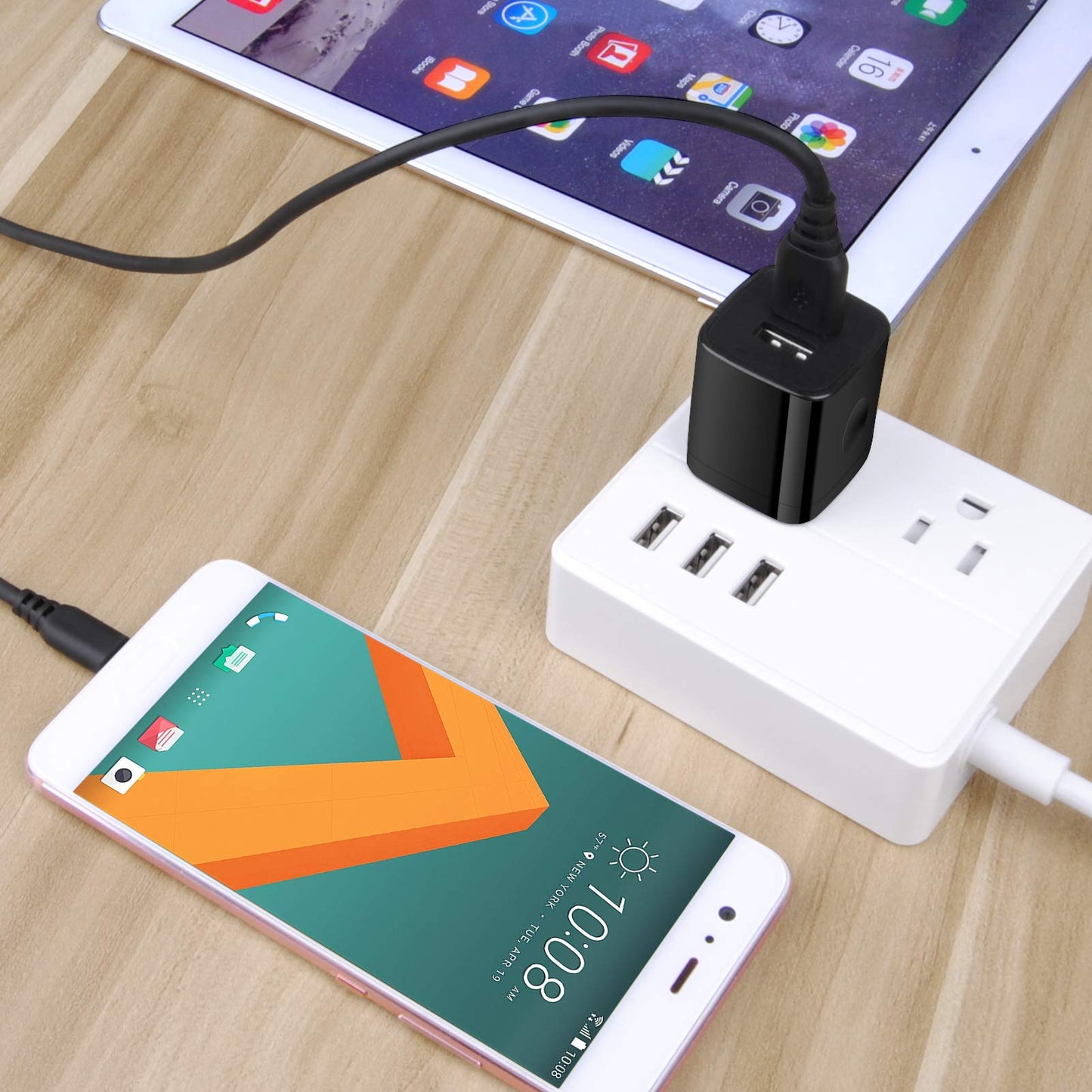 USB Wall Plug,GiGreen 2.1A Dual Port USB Power Block Quick Charger Plug Cubes 5 Pack Compatible iPhone 17 Pro Max/Air/16/15/14/13/12/11,Samsung Galaxy