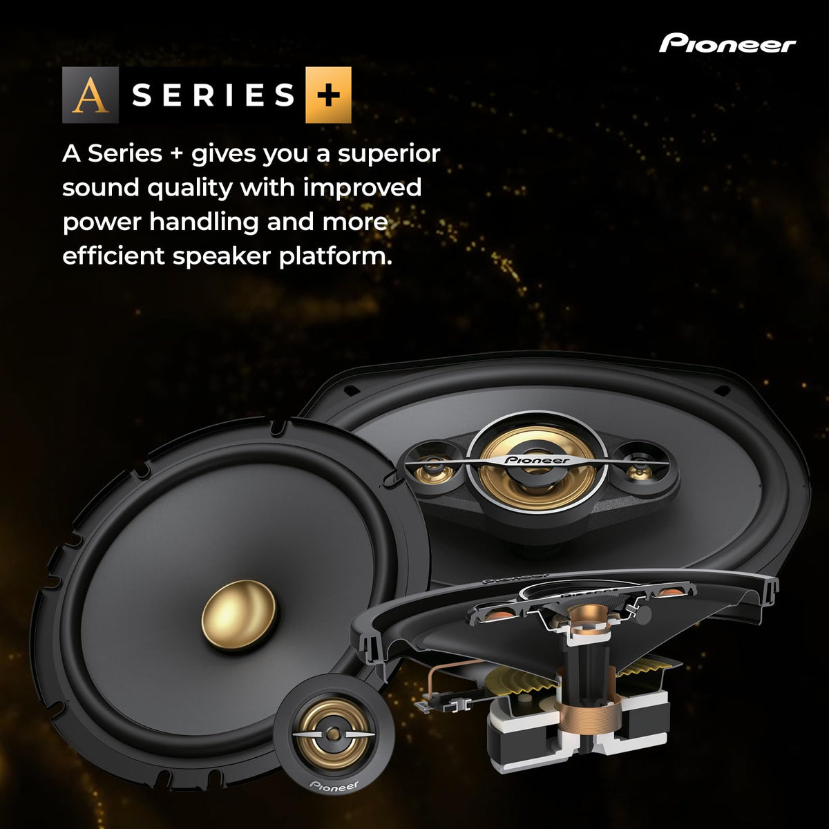 PIONEER A-Series Plus TS-A301TW 20 mm (0.75") Component Tweeters 450W Max