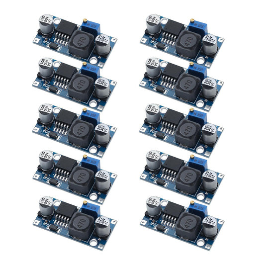 YIOVVOM 10 Pieces Adjustable LM2596S DC-DC Buck Module Converter High Efficiency Voltage Regulator 3.0-40V to 1.5-35V Buck Converter Adjustable Power…