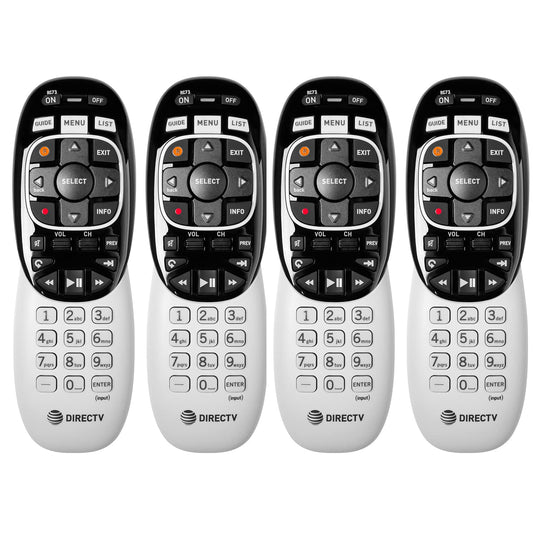 Lot of 4 DirecTV RC73 remote controls for Genie HR34 HR44 all HD DirecTV brand receivers