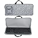 Neoprene Carrying Case Storage Bag for Logitech MK335 Wireless Keyboard and Mouse Combo | Waterproof, Dustproof Protector with External Pocket