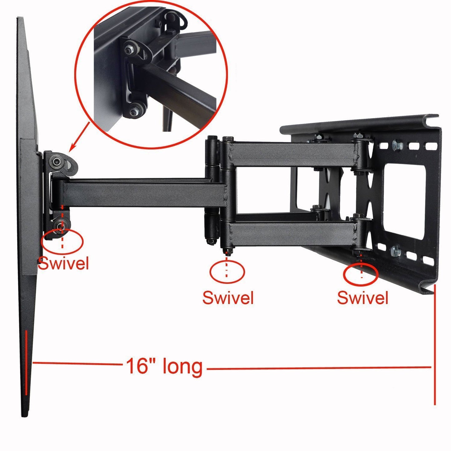 VideoSecu Tilting Swivel TV Wall Mount for Sharp LC-40LE550 LC-40LE810UN LC-40LE820UN LC-46LE810UN LC-46LE820UN LC-50LE650 LC-52LE810UN LC-52LE820UN