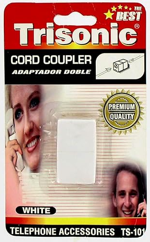 Telephone Cord Coupler - White