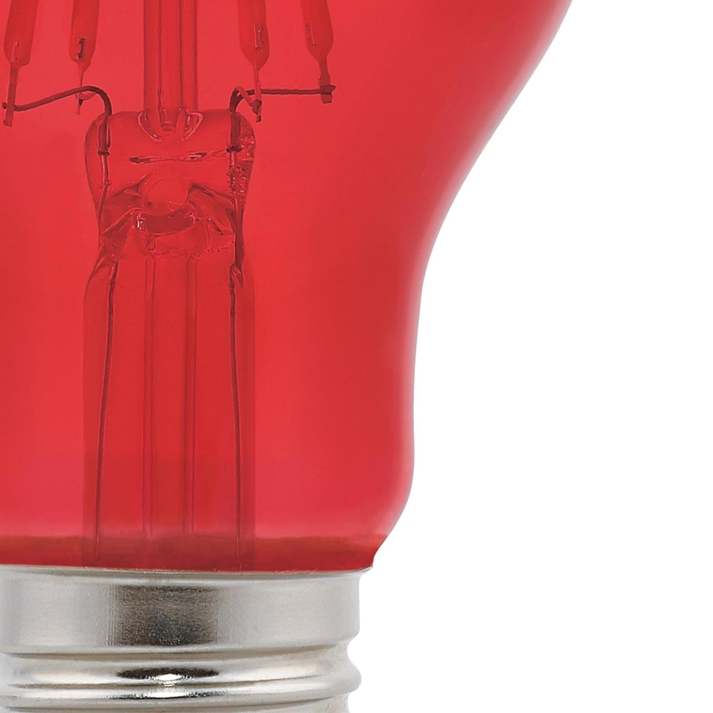 Westinghouse Lighting 5330020 4.5 Watt (40 Watt Equivalent) A19 Red Filament LED Light Bulb, Medium Base, 6 Pack